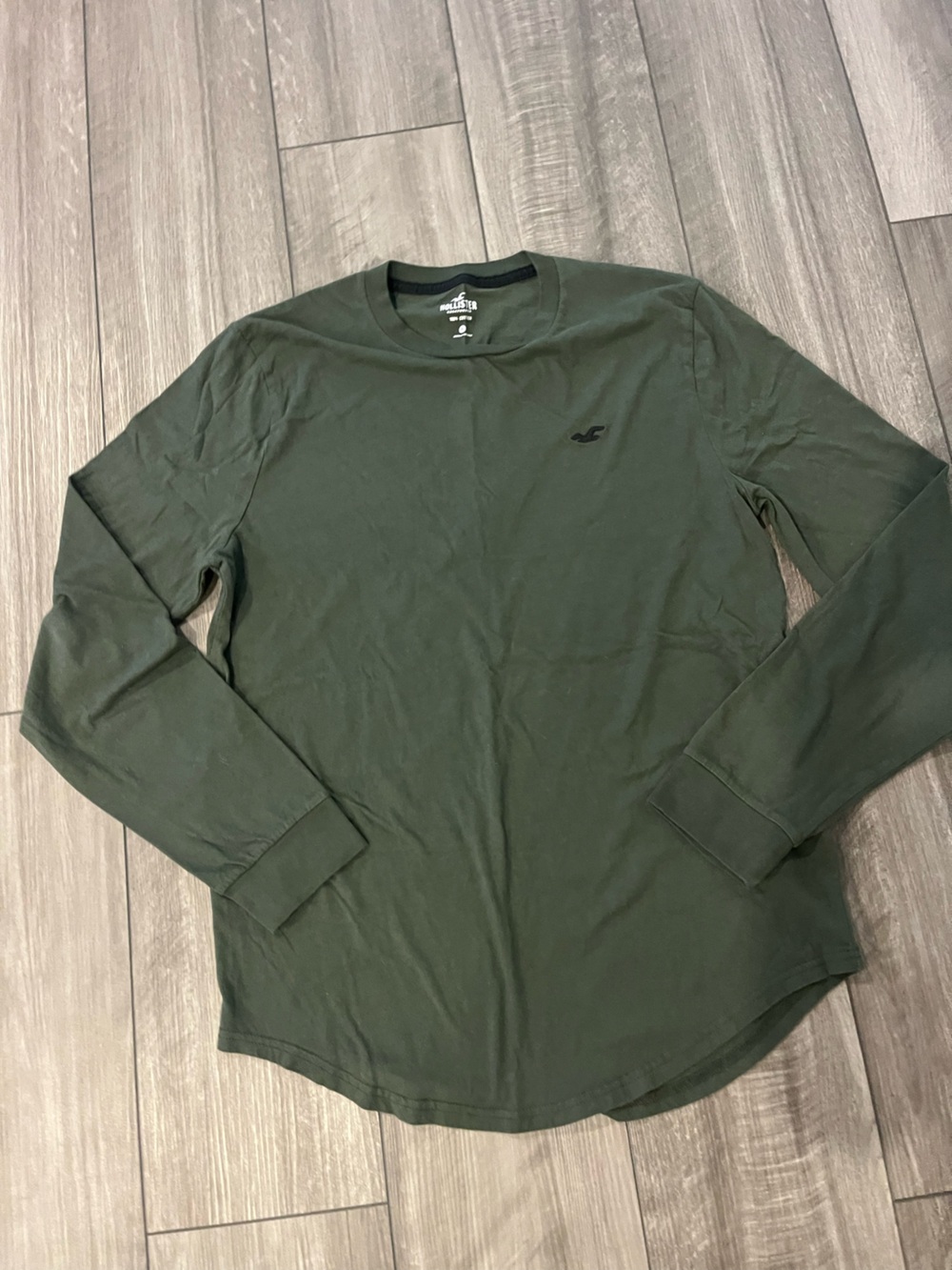 Men’s Hollister Co. green long sleeve cotton shirt size medium #hollister #long